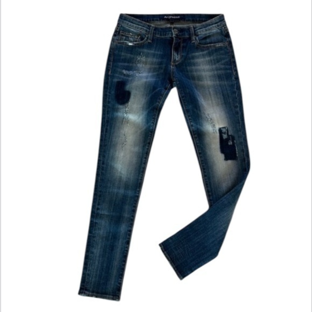 Driftwood skinny fit patch jeans size 26